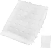 EXQUIMEUBLE Rustic Dining Room Sheer Curtains with Pom Dots Light Filtering Gauze Drapes for Living Room Easy Installation Compatible with Curtain Rods Decor