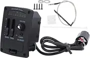 2 Band EQ Ukulele Equalizer Pickup System with Color Led Tuner Plastic Material Long Lasting Battery for Classical Guitar Parts