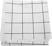GANAZONO Table Cloth Oil Vinyl Square Table Cover Design for Outdoor and Indoor Use for Dining Picnics and Everyday Protection White