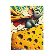 Velveteen Plush Blanket Superhero Mouse Giant Cheese Comic