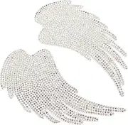 HOODANCOS 2pcs Wing Appliques Sparkling Costume Patch for Butterfly Wings DIY Clothing Decoration Elegant Design for Clothes Bags and Hats