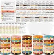 Landical Easter Basket Stuffers for Kids Fruit of The Spirit Bracelets Bulk Christian Silicone Bracelets Bible Verse Wristbands with Cards for Church Sunday School Party Favor Holy Week Gifts