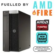 Dell Precision Tower 5810 Workstation Xeon E5-1650v3 6-Core 16GB RAM AMD W5100 Windows 11 - Refurbished (Grade A)