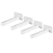 Floating Shelf Brackets, 4pcs 6"(150mm) Wall Mounted Shelf Supports, White
