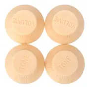 Cream,Plastic Electric Bass/Guitar Knobs Top Hat Speed Volume Tone Control Knobs