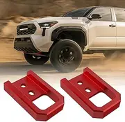 TECHPICCO Tow Hooks for Tacoma 2024-2026/4Runner 2025-2026, Car Tow Hooks Compatible with Toyota Tacoma 2024-2026 4Runner 2025-2026 (Red)