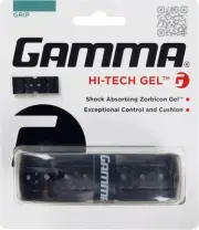 GAMMA Hi-Tech Replacement Tennis Grip, High Traction One Size, Hi Tech Gel