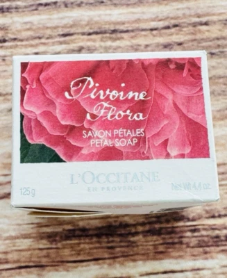L'Occitane Pivoine Flora Petal Soap Peony 4.4 oz / 125 g NIB SEALED DISCONTINUED