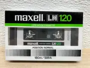 Vtg Maxell LN 120 Minutes Low-Noise Blank Recordable Cassette Tape New Sealed