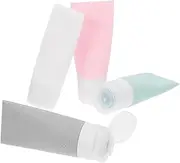 Generic 4pcs Bottled Travel Bottles Toothpaste Travel Container Refillable Cosmetic Travel Containers Liquids Bag for Airport Travel Size Bottle Travel Perfume Products