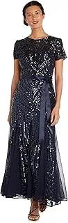 [R&M Richards] Womens Plus Formal Sequined Evening Dress