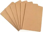 6pcs Travelers' Notebook Thread-Bound Journal Diary Memo Pad,A5 Size & 30 Sheet(Blank Pages) A6 Size (Dot Grid Pages)