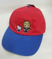 My Hero Academia X Hello Kitty Red All Might Hat Adjustable Cap NEW
