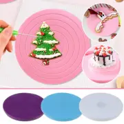 2pc 14CM Cake Decorating Stand Icing Rotating Revolving Turntable Baking Display