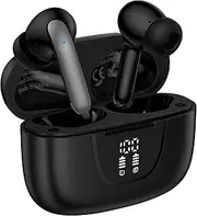 Wireless Earbuds Bluetooth 5.3 in Ear Headphone for Samsung Galaxy S25 Ultra S24 S23 S22 S20 A16 A15 60H Playback LED Power Display IPX7 Waterproof Sports in Ear Earphone with Mic for iPhone 16e/16/15
