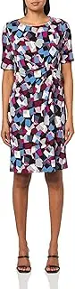 [Kasper] Women's Elbow SLV Pleat Detail Dress