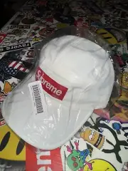 Mens Supreme (SS20) Trail Camp Cap White, Brand new, Adjustable back