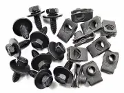 Chrysler Body Bolts & U-nut Clips- M8-1.25 x 25mm- 13mm Hex- 20pcs (10ea)- #152 (for: Chrysler)