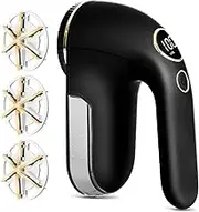 EiLVEEY Fabric Shaver, Electric Lint Remover Rechargeable with LED Display, 6-Leaves Blades, 3-Speeds Adjustment, Sweater Shaver to Remove Fuzz, Lint, Pills for Clothes and Furniture, Black