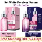 Rojukiss White Poreless Serum + Night Repair Serum Reduce Dark Spots Smooth Skin