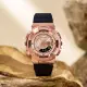 【CASIO 卡西歐】G-SHOCK x ITZY Lia配戴款 金屬色雙顯電子錶-玫瑰金(GM-S110PG-1A)