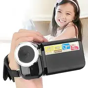 HD Digital Video Camera for Kids with TFT LCD Screen, Easy to Operate, Small and Durable, Cultivate Interest in Photography, Portable and Lightweight, Ideal for Exercise, (Black)