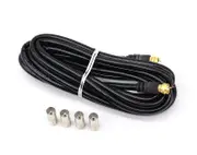 3m Male To Male Antenna Aerial Cable Gold Tips MTM3