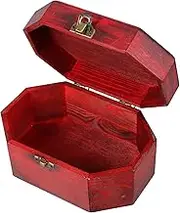MUELODSIC Vintage Wooden Desktop Organizer Large Stationery Storage Box Retro Wooden Storage Case with Flip Lid Decorative Wood Chest for Home