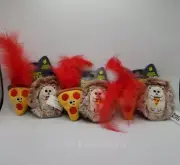 Quirky Kitty Hedge Hog & Pizza All Natural Catnip/Silvervine Cat Toys New