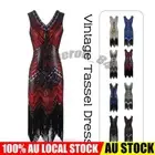 1920s Flapper Dress Great Gatsby Charleston Sequins Beaded Fringe Fancy Dress