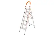 Traderight Step Ladder Folding Aluminium 6 Step