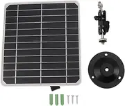 10W Solar Panel Security Camera Monocrystalline Silicon USB Outdoor Solar Charging Panel with 360 Degree Adjustable Bracket for Home