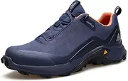 [HUMTTO] Men's Lightweight Hiking Shoes Breathable Slip Resistent Mesh Trail Running Shoes Outdoor Camping Backpacking Trekking Sneakers Daily Walking Shoes
