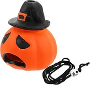 ABOOFAN Aztec Death Whistle Pumpkin Prank Loud Human Screams Halloween Costume Accessory Orange with Strap Authentic Scary Sound for Parties and Outdoor Fun