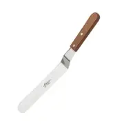 Offset Spatula with 9.75-Inch Stainless Steel Blade, Wood Handle, Silver
