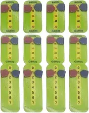 Tennis Racket Score Cards, Tennis Score Counter - Tennis Scorecards | Tennis Match Scoreboard For Tennis Player Tear Easily Without Glue