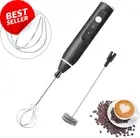 Milk Frother Handheld USB Rechargeable 3-Speed Stainless Whisks for Coffee