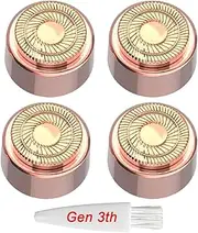 GOMINYUF Generation 3nd Replacement Head for Finish Touch Flawless Gen 3 Facial Hair Remover-New Version- 4 Pack Replacement Heads for Flawless Replacement Heads Gen 3