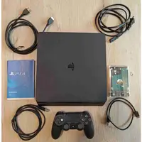 在飛比找蝦皮購物優惠-SONY PS4 SLIM 二手主機 黑色 硬碟已更換為(S