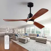 FXZZ 52 Inch Ceiling Fans with Lights and Remote, Quiet Reversible DC Motor a...