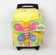 Kellytoy Pack Mates Plush Butterfly Rolling Backpack Kids Girls NWT