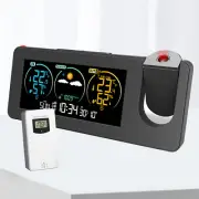 Projector Alarm Clock Digital Clock On Ceiling With Indoor Outdoor Temperature
