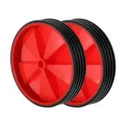 Bike Training Wheels, 1 Pair Bicycle Assist Wheels for Girls Bike, Red