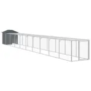 Walk-in Roof Chicken Coop Run Pet Cage Rabbit Hutch House Large 117x1017x123cm