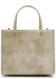 Givenchy G Tote Mini Tie-dyed Canvas Cross-body bag - Taupe ONE SIZE