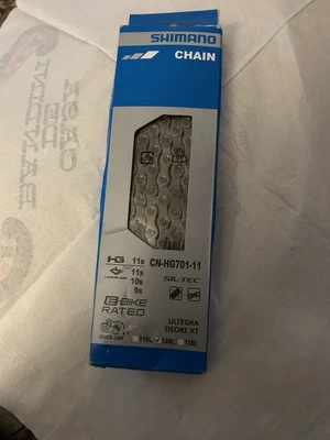 Shimano Bicycle Chain CN-HG701 11-Speed MTB Ultegra 116L Bike Quick Link Chians