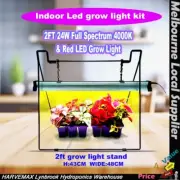 Indoor Led grow light kit 2FT 24W 4000K & Red LED Grow Light With stand