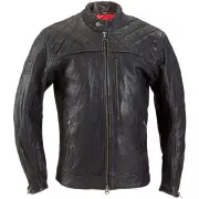 Burn Out Black Motorcycle Leather Jacket
