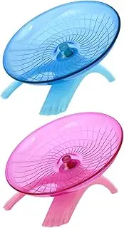 VERDANVERSE 2pcs Creative Hamster Roller Exercise Wheel for Pets Fun Plaything for Hamsters Gerbils Hedgehogs Durable
