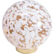 LVD LED Glass Ball Medium Home/Living Room Table Display Decor 20x20cm White